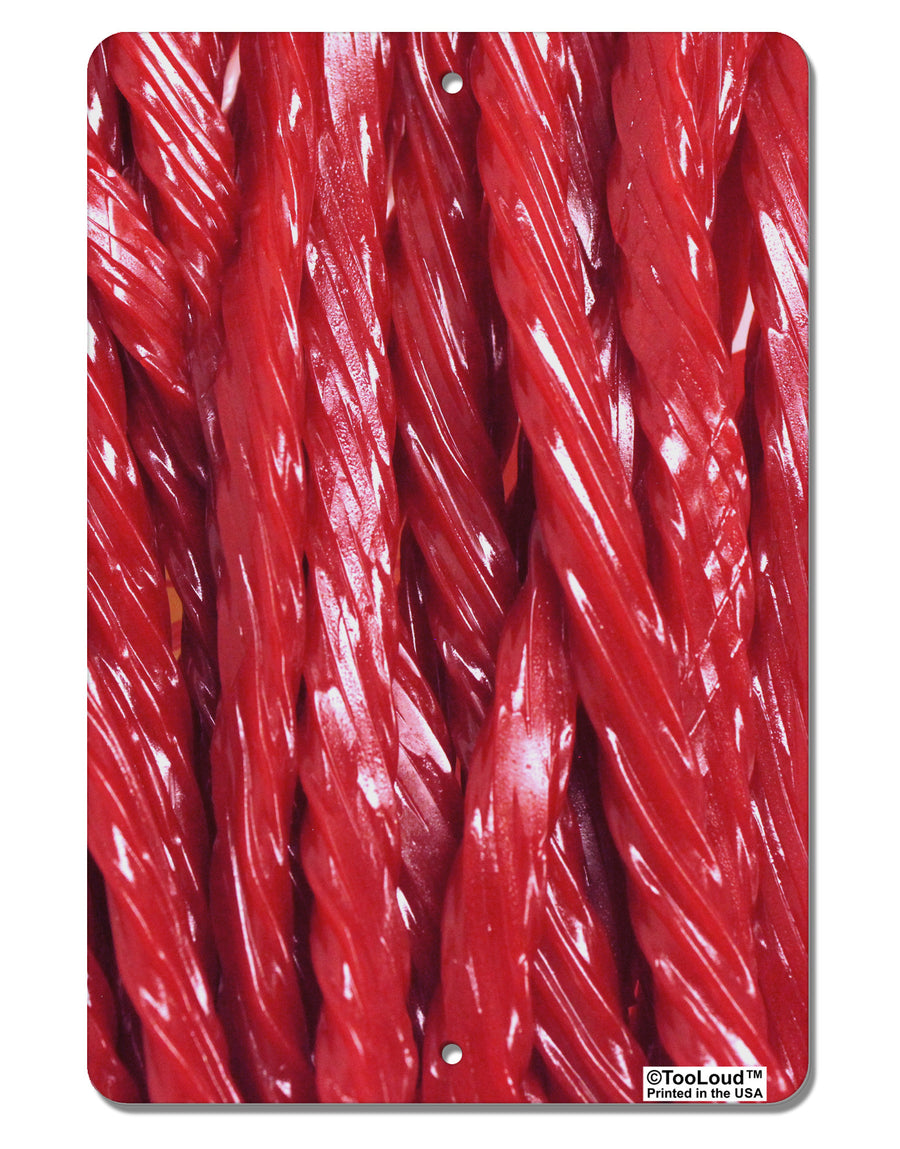 Red Rope Candy All Over Aluminum 8 x 12&#x22; Aluminum Sign All Over Print-Aluminum Sign-TooLoud-White-Davson Sales