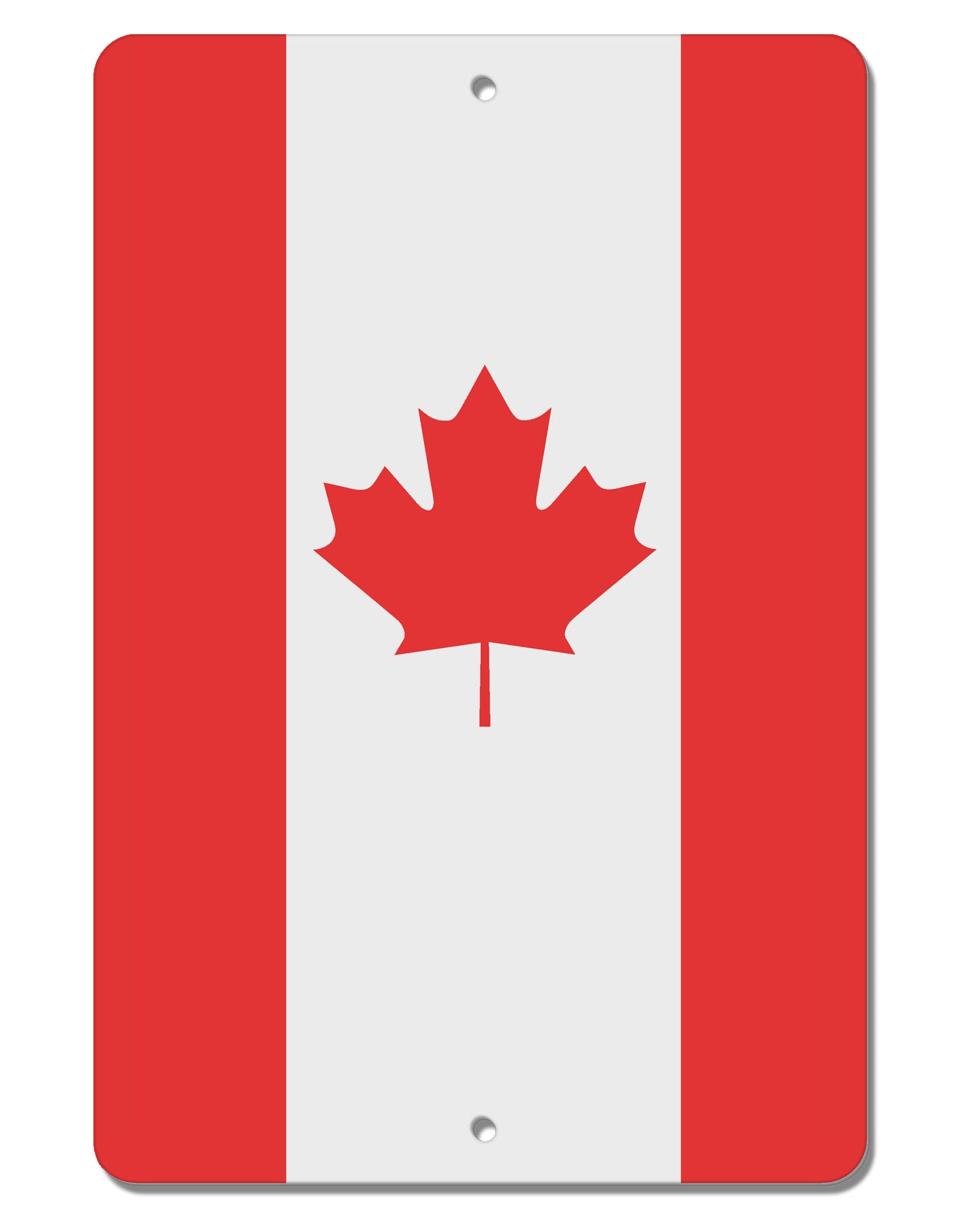 Canadian Flag All Over Aluminum 8 x 12&#x22; Aluminum Sign All Over Print by TooLoud-Aluminum Sign-TooLoud-White-Davson Sales