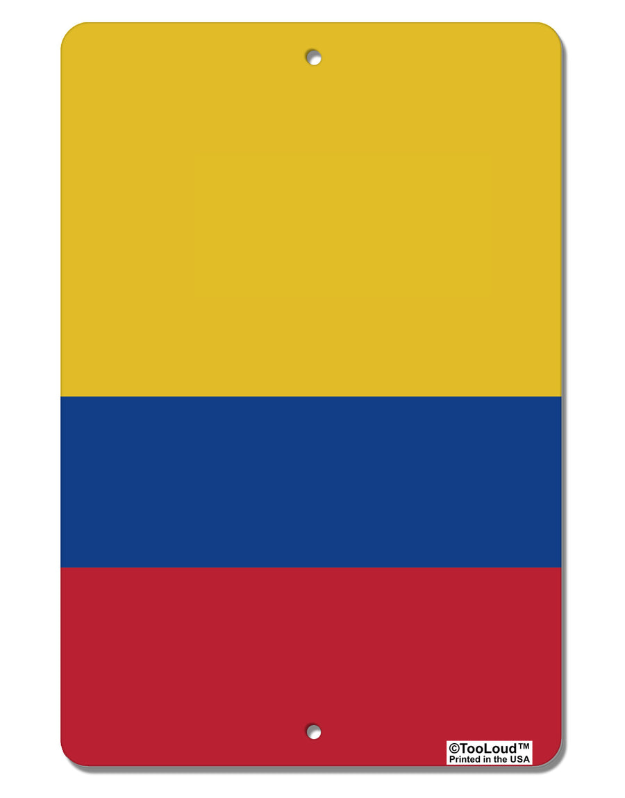 Colombia Flag AOP Aluminum 8 x 12&#x22; Aluminum Sign All Over Print-Aluminum Sign-TooLoud-White-Davson Sales