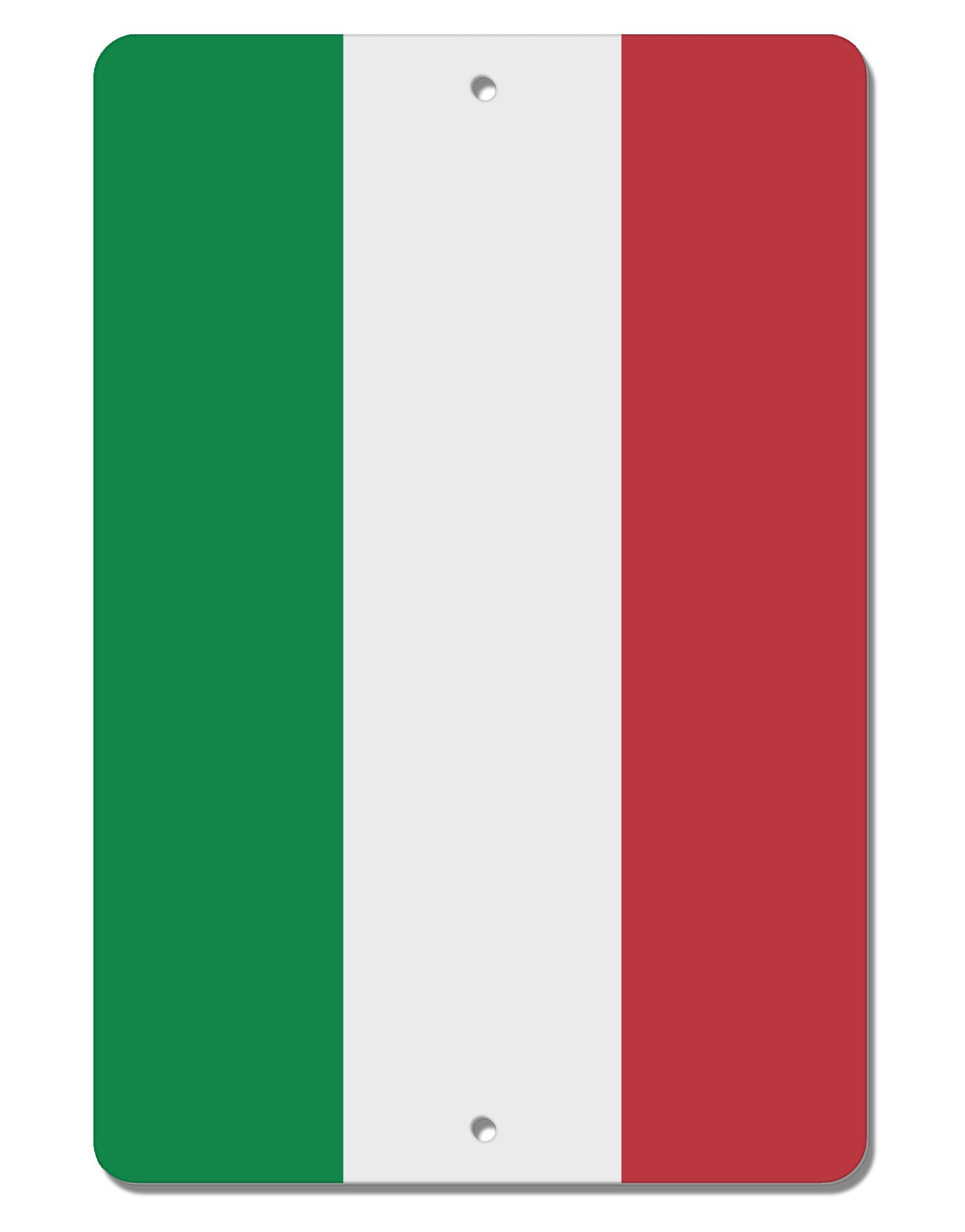 Italian Flag All Over Aluminum 8 x 12&#x22; Aluminum Sign All Over Print-Aluminum Sign-TooLoud-White-Davson Sales