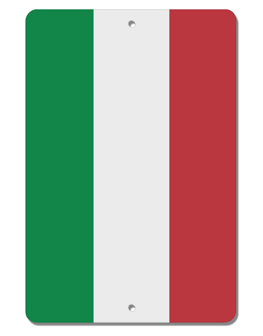 Italian Flag All Over Aluminum 8 x 12&#x22; Aluminum Sign All Over Print-Aluminum Sign-TooLoud-White-Davson Sales