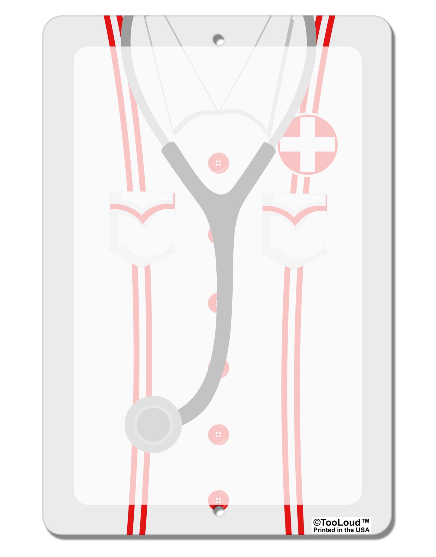 Nurse AOP Aluminum 8 x 12&#x22; Dry Erase Board Sign All Over Print-Dry Erase Board-TooLoud-White-Davson Sales
