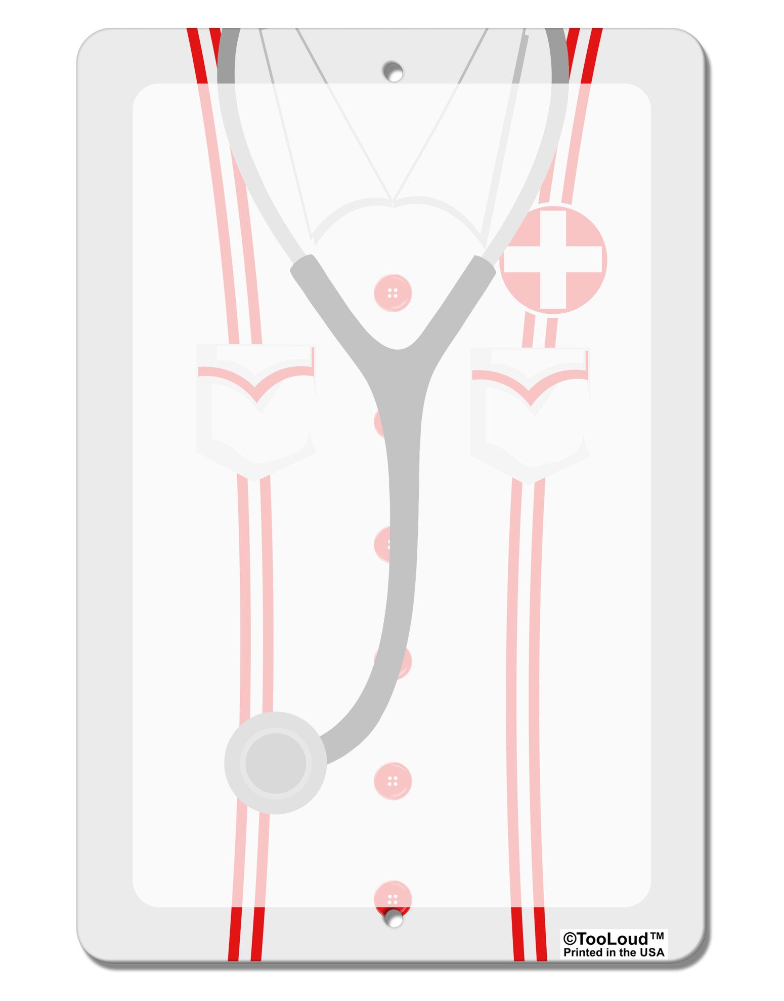 Nurse AOP Aluminum 8 x 12&#x22; Dry Erase Board Sign All Over Print-Dry Erase Board-TooLoud-White-Davson Sales