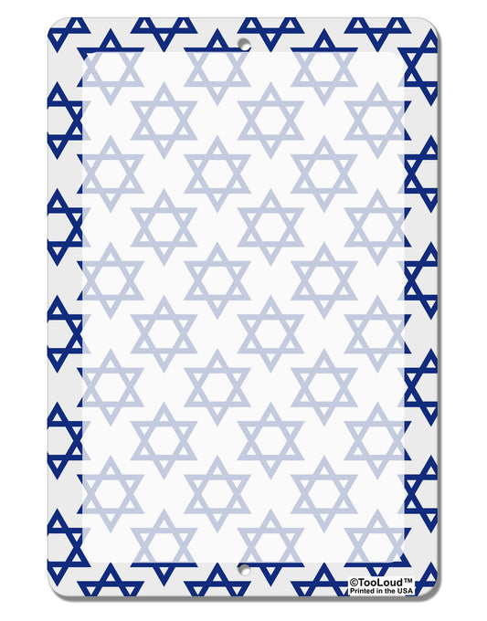 Stars of David Jewish Aluminum 8 x 12&#x22; Dry Erase Board Sign All Over Print by TooLoud-Dry Erase Board-TooLoud-White-Davson Sales