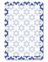 Stars of David Jewish Aluminum 8 x 12&#x22; Dry Erase Board Sign All Over Print by TooLoud-Dry Erase Board-TooLoud-White-Davson Sales