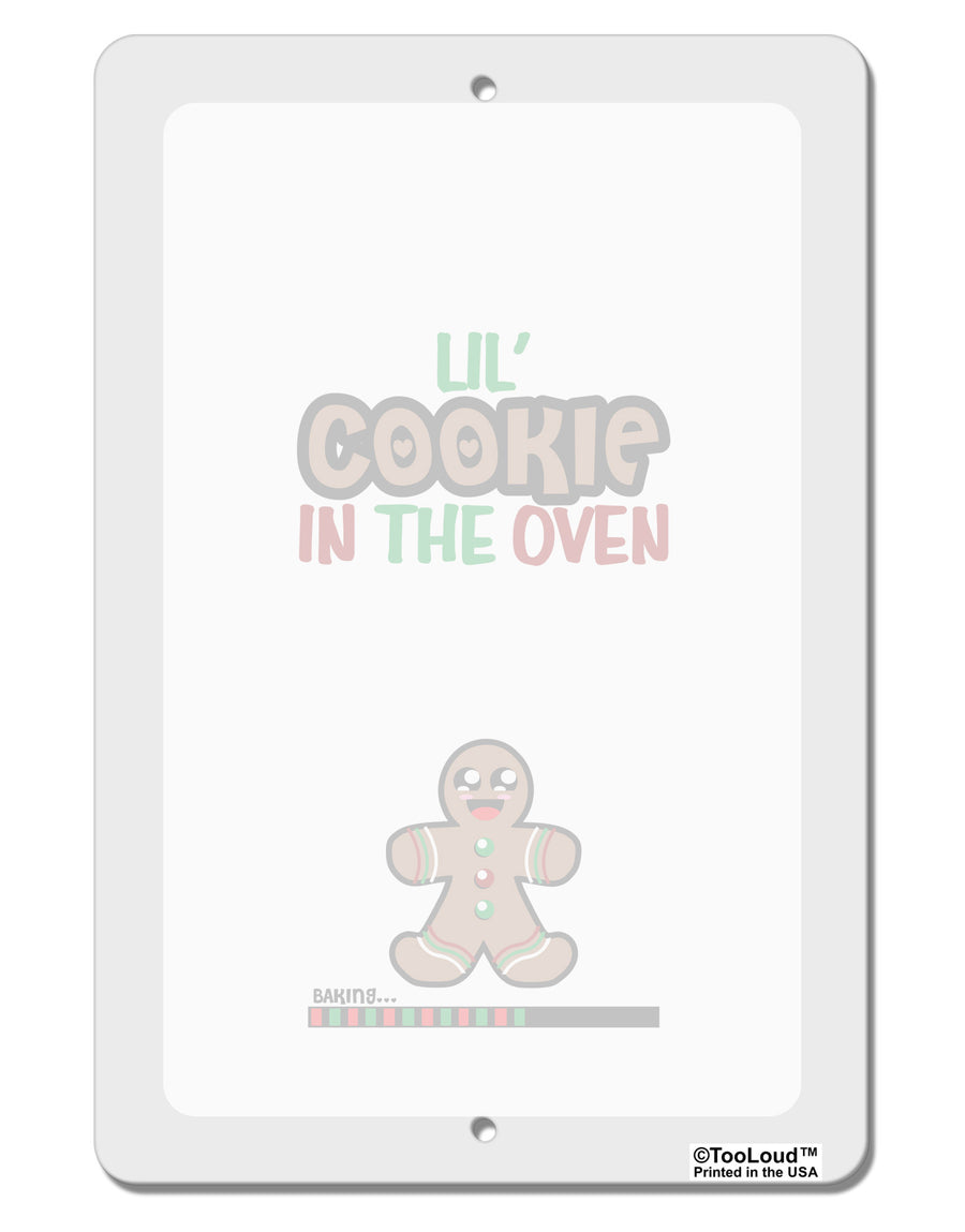 Lil Cookie In The Oven - Maternity AOP Aluminum 8 x 12&#x22; Dry Erase Board Sign All Over Print-Dry Erase Board-TooLoud-White-Davson Sales