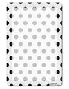 Black Polka Dots on White Aluminum 8 x 12&#x22; Dry Erase Board Sign All Over Print by TooLoud-Dry Erase Board-TooLoud-White-Davson Sales