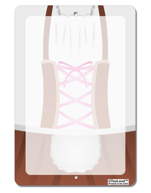 Dirndl Costume Brown Aluminum 8 x 12&#x22; Dry Erase Board Sign All Over Print by TooLoud-Dry Erase Board-TooLoud-White-Davson Sales