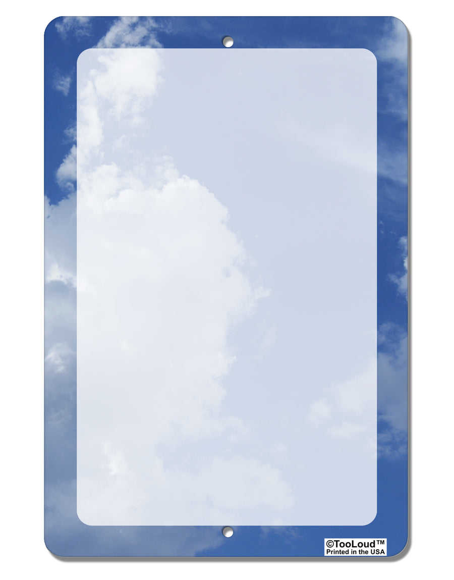 Clouds All Over Aluminum 8 x 12&#x22; Dry Erase Board Sign All Over Print-Dry Erase Board-TooLoud-White-Davson Sales