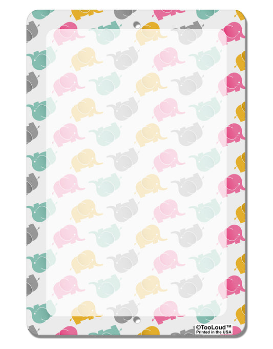 Cute Baby Elephants AOP Aluminum 8 x 12&#x22; Dry Erase Board Sign All Over Print-Dry Erase Board-TooLoud-White-Davson Sales