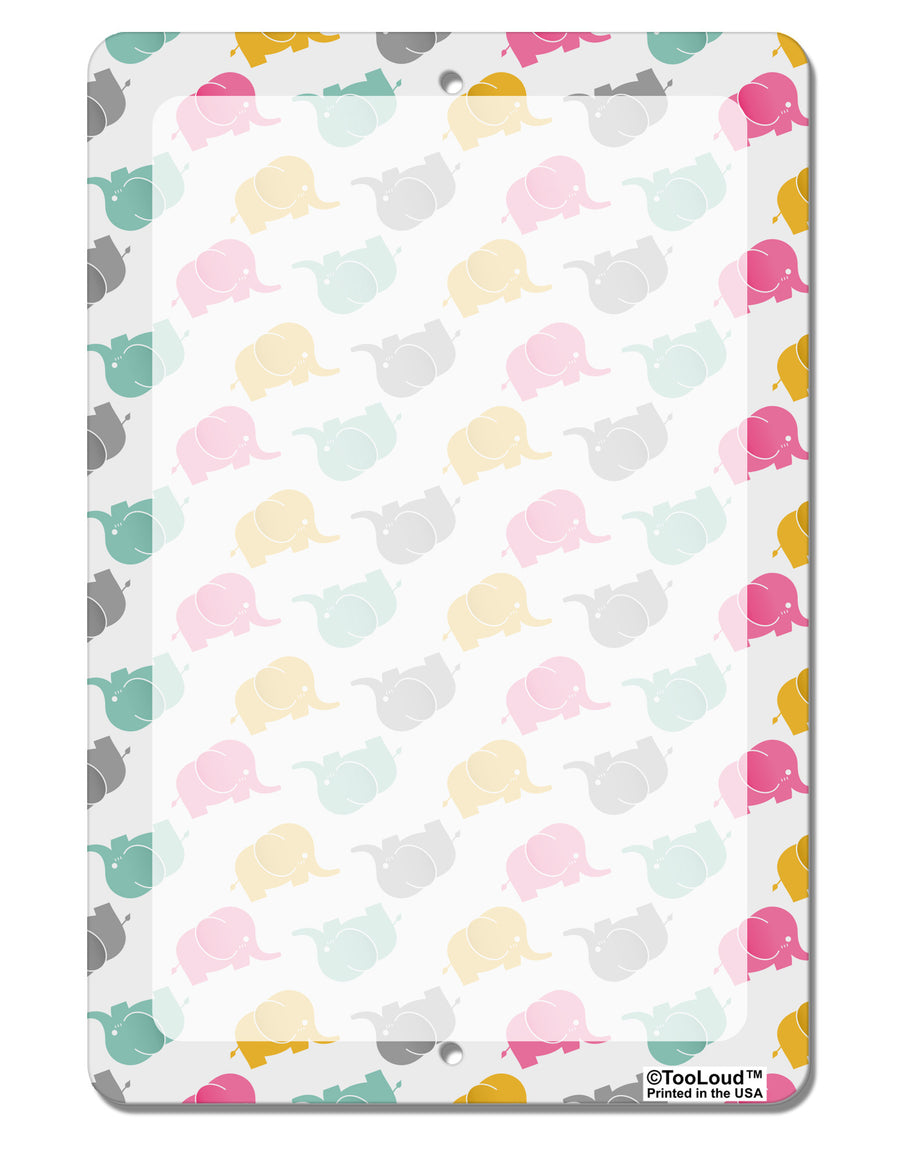 Cute Baby Elephants AOP Aluminum 8 x 12&#x22; Dry Erase Board Sign All Over Print-Dry Erase Board-TooLoud-White-Davson Sales