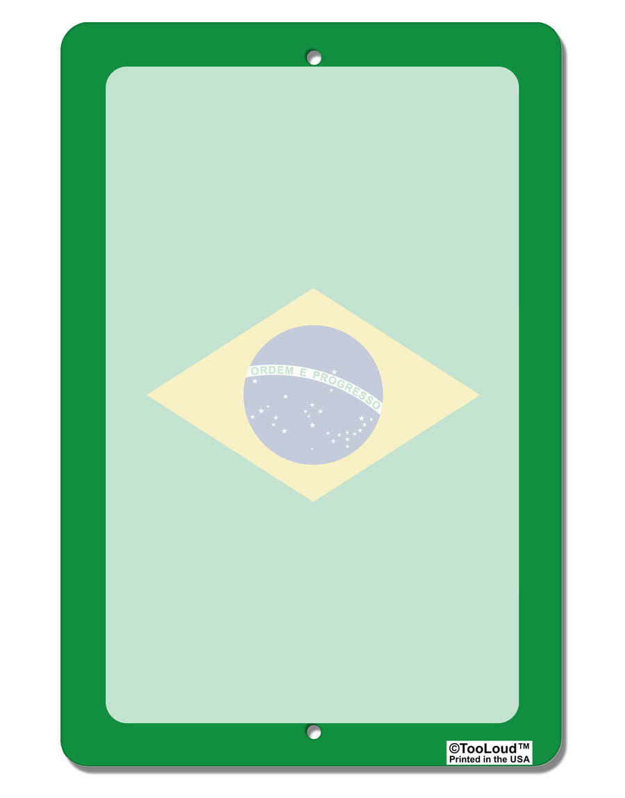 Brazil Flag AOP Aluminum 8 x 12&#x22; Dry Erase Board Sign All Over Print-Dry Erase Board-TooLoud-White-Davson Sales