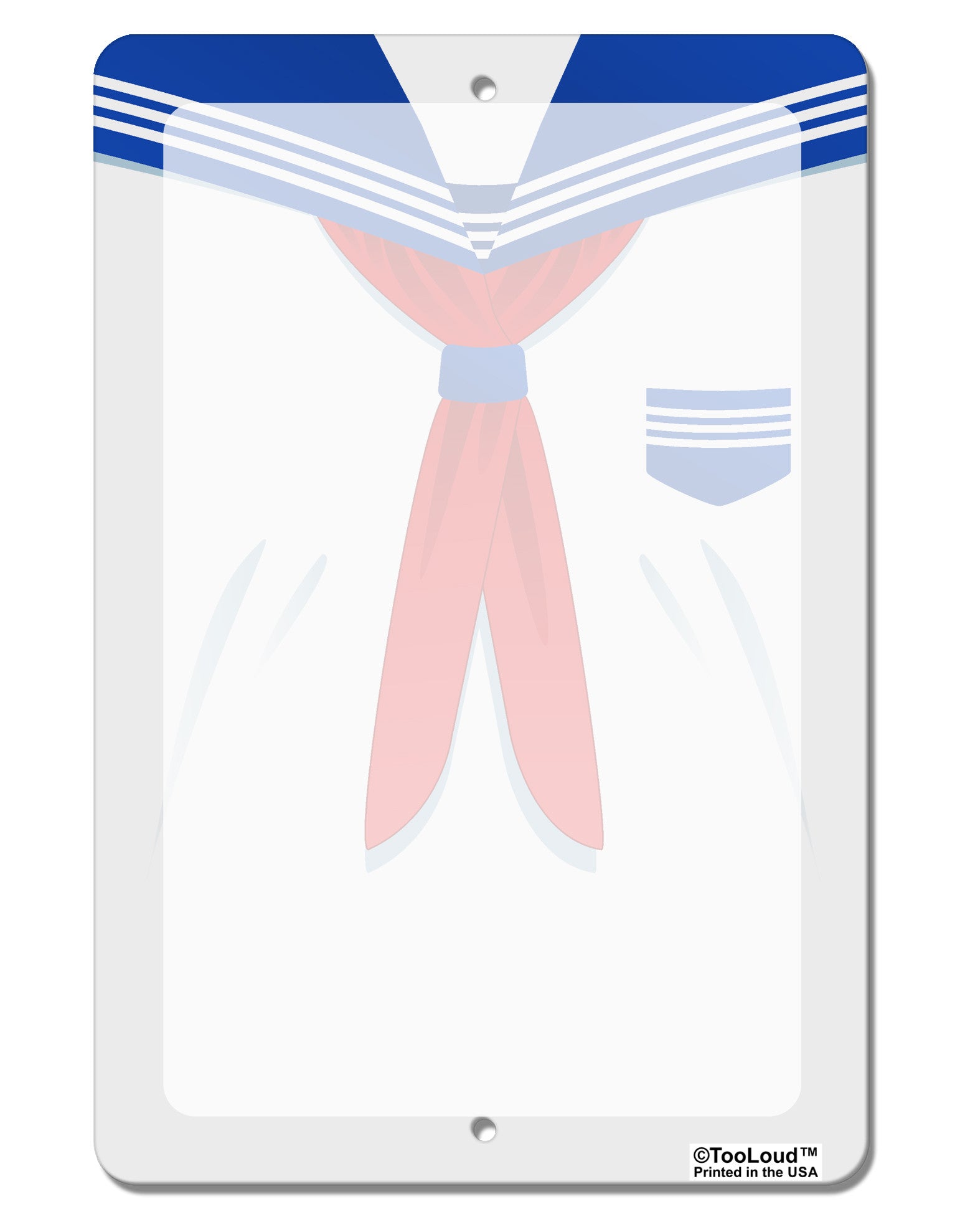 School Uniform Costume - White Aluminum 8 x 12&#x22; Dry Erase Board Sign All Over Print-Dry Erase Board-TooLoud-White-Davson Sales