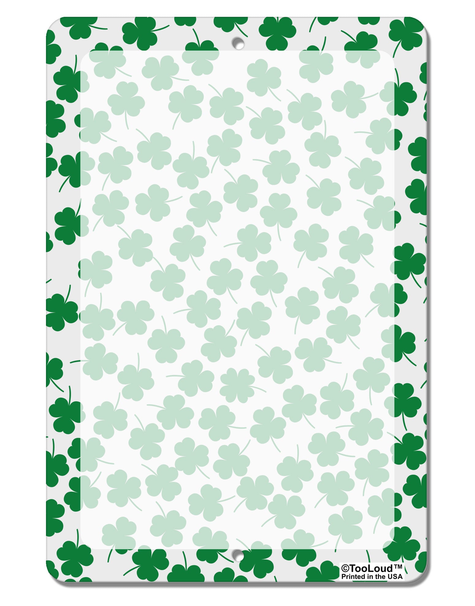 Find the 4 Leaf Clover Shamrocks Aluminum 8 x 12&#x22; Dry Erase Board Sign All Over Print-Dry Erase Board-TooLoud-White-Davson Sales