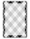 Black and White Argyle AOP Aluminum 8 x 12&#x22; Dry Erase Board Sign All Over Print by TooLoud-Dry Erase Board-TooLoud-White-Davson Sales