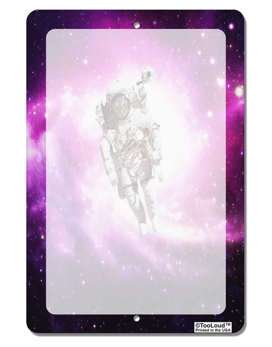 Astronaut Cat AOP Aluminum 8 x 12&#x22; Dry Erase Board Sign All Over Print-Dry Erase Board-TooLoud-White-Davson Sales