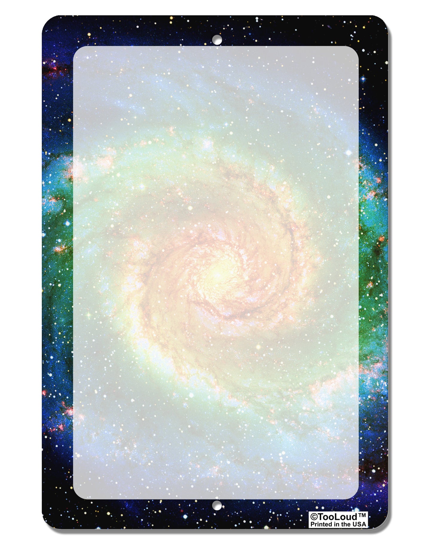 Rainbow Tie Dye Galaxy Aluminum 8 x 12&#x22; Dry Erase Board Sign All Over Print-Dry Erase Board-TooLoud-White-Davson Sales