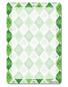 St Patrick's Day Green Shamrock Argyle Aluminum 8 x 12&#x22; Dry Erase Board Sign All Over Print-Dry Erase Board-TooLoud-White-Davson Sales