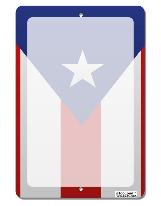 Puerto Rico Flag AOP Aluminum 8 x 12&#x22; Dry Erase Board Sign All Over Print-Dry Erase Board-TooLoud-White-Davson Sales