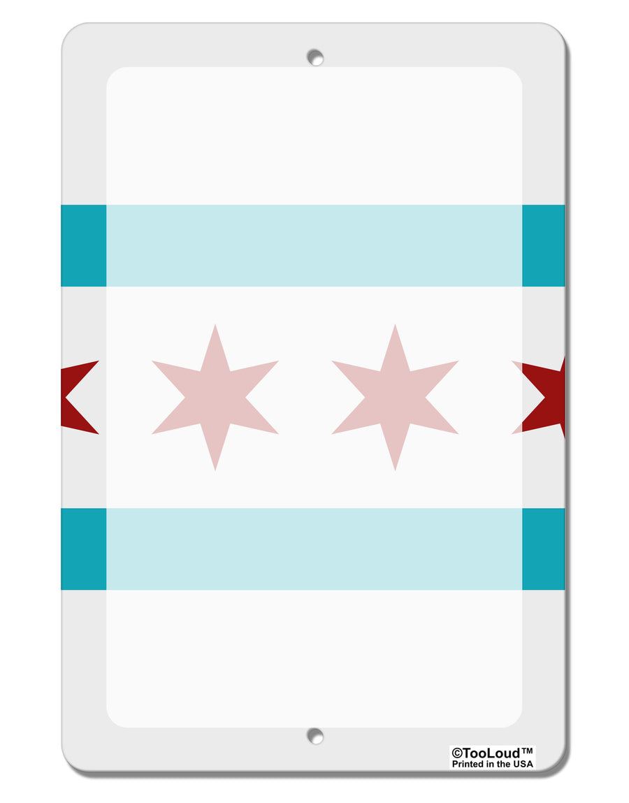 Chicago Flag AOP Aluminum 8 x 12&#x22; Dry Erase Board Sign All Over Print-Dry Erase Board-TooLoud-White-Davson Sales