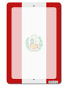 Peru Flag AOP Aluminum 8 x 12&#x22; Dry Erase Board Sign All Over Print-Dry Erase Board-TooLoud-White-Davson Sales