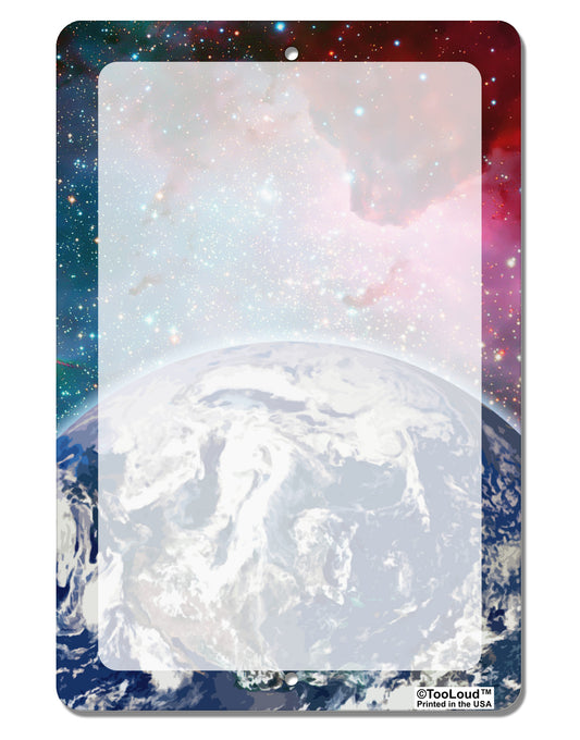 Fantasy Galactic Earth All Over Aluminum 8 x 12&#x22; Dry Erase Board Sign All Over Print by TooLoud-Dry Erase Board-TooLoud-White-Davson Sales