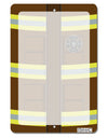 Firefighter Brown AOP Aluminum 8 x 12&#x22; Dry Erase Board Sign All Over Print-Dry Erase Board-TooLoud-White-Davson Sales