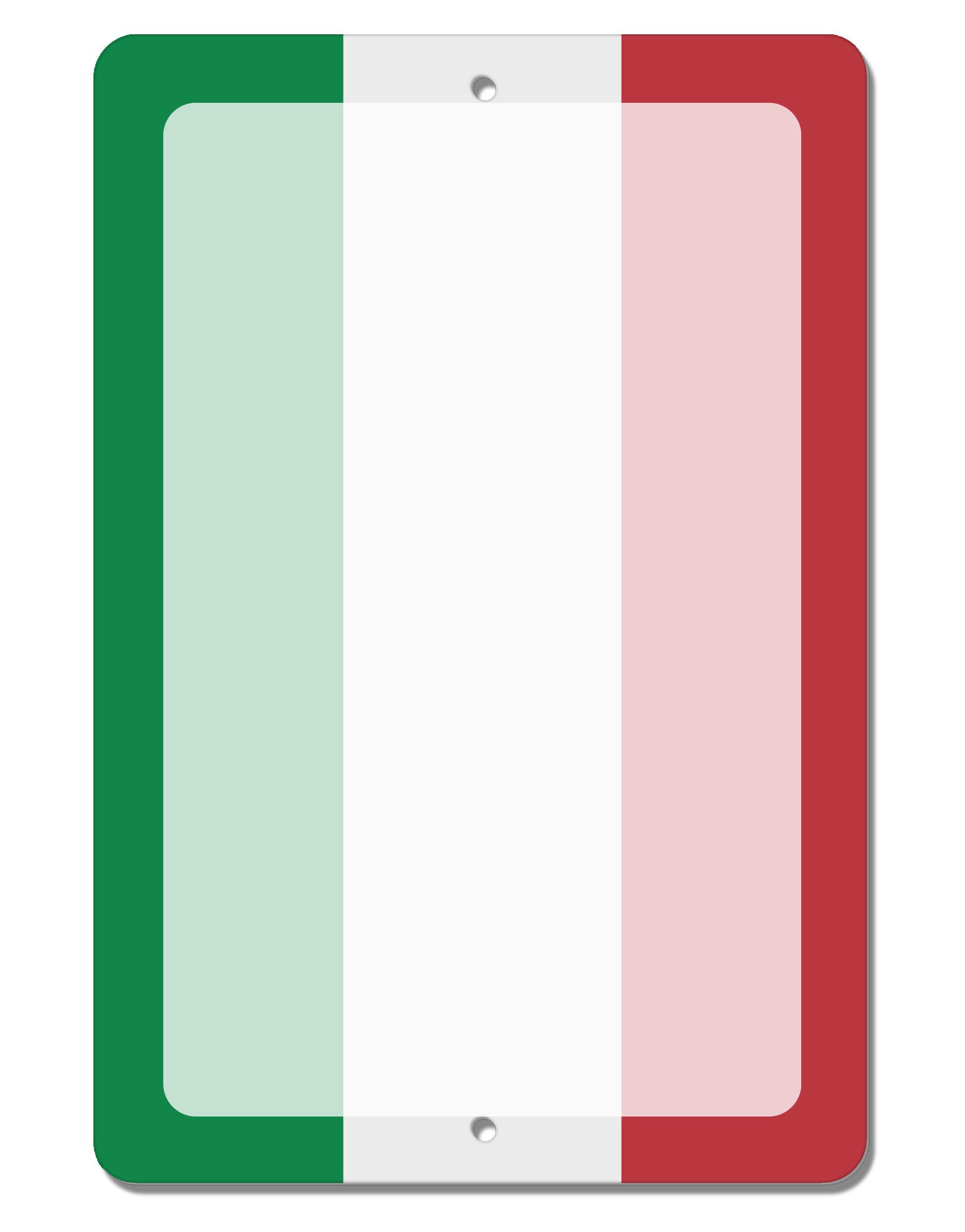 Italian Flag All Over Aluminum 8 x 12&#x22; Dry Erase Board Sign All Over Print-Dry Erase Board-TooLoud-White-Davson Sales