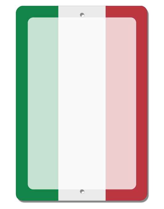 Italian Flag All Over Aluminum 8 x 12&#x22; Dry Erase Board Sign All Over Print-Dry Erase Board-TooLoud-White-Davson Sales