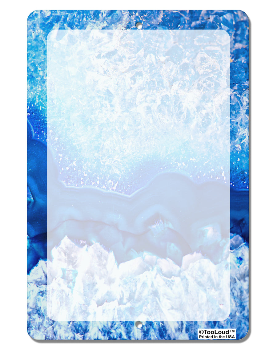 Blue Agate Geode Print Aluminum 8 x 12&#x22; Dry Erase Board Sign All Over Print-Dry Erase Board-TooLoud-White-Davson Sales