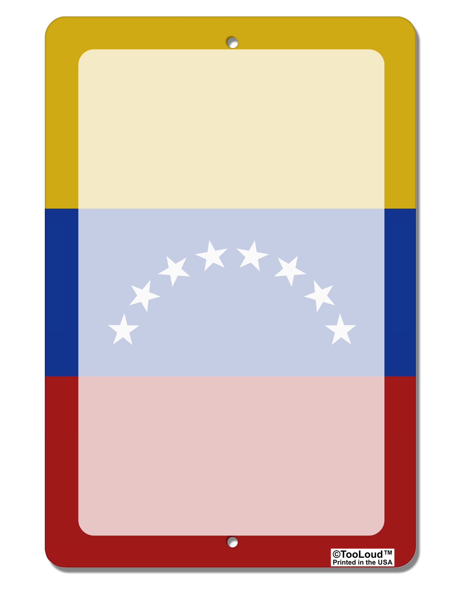 Venezuela Flag AOP Aluminum 8 x 12&#x22; Dry Erase Board Sign All Over Print-Dry Erase Board-TooLoud-White-Davson Sales
