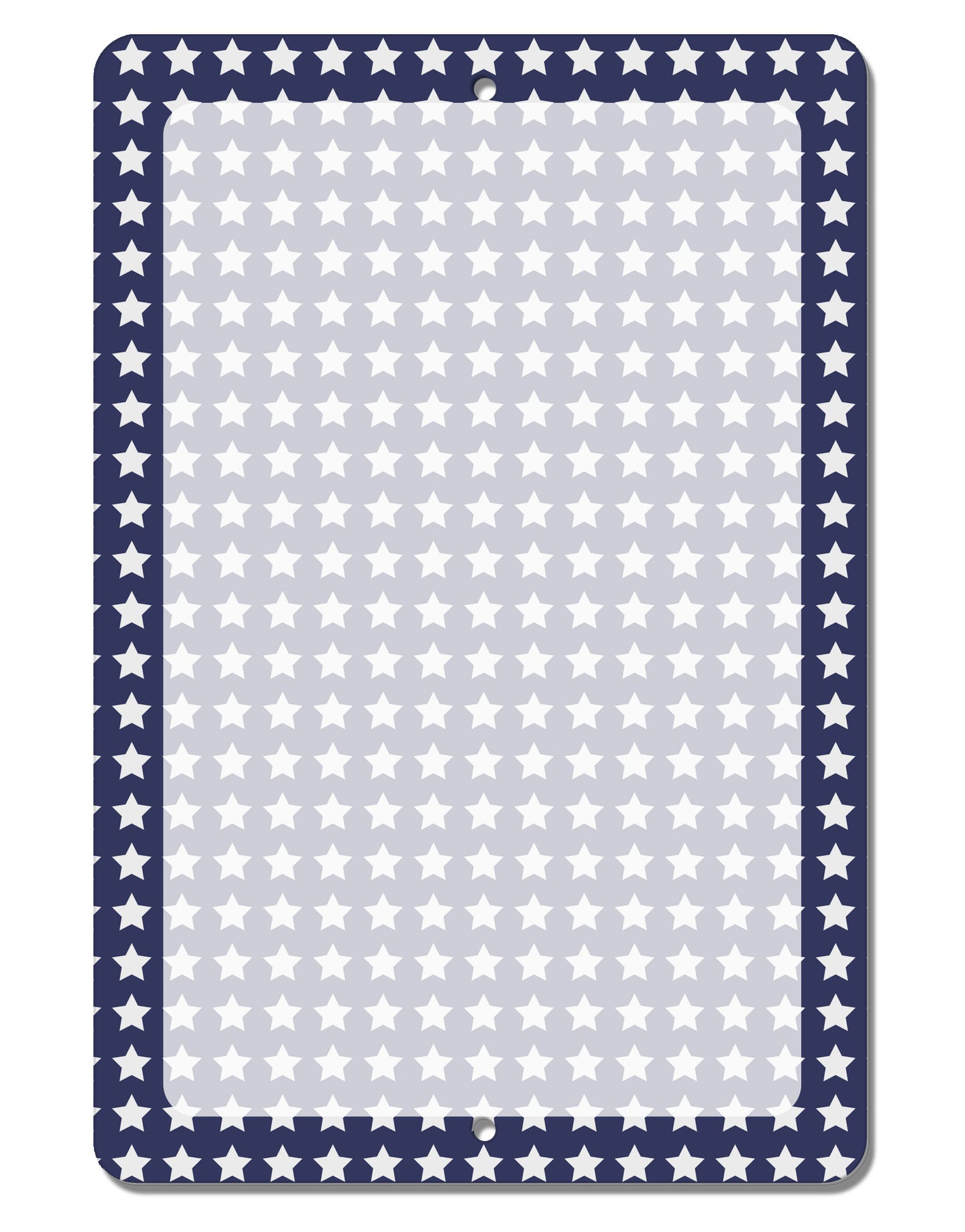 Americana Stars Pattern Aluminum 8 x 12&#x22; Dry Erase Board Sign All Over Print-Dry Erase Board-TooLoud-White-Davson Sales