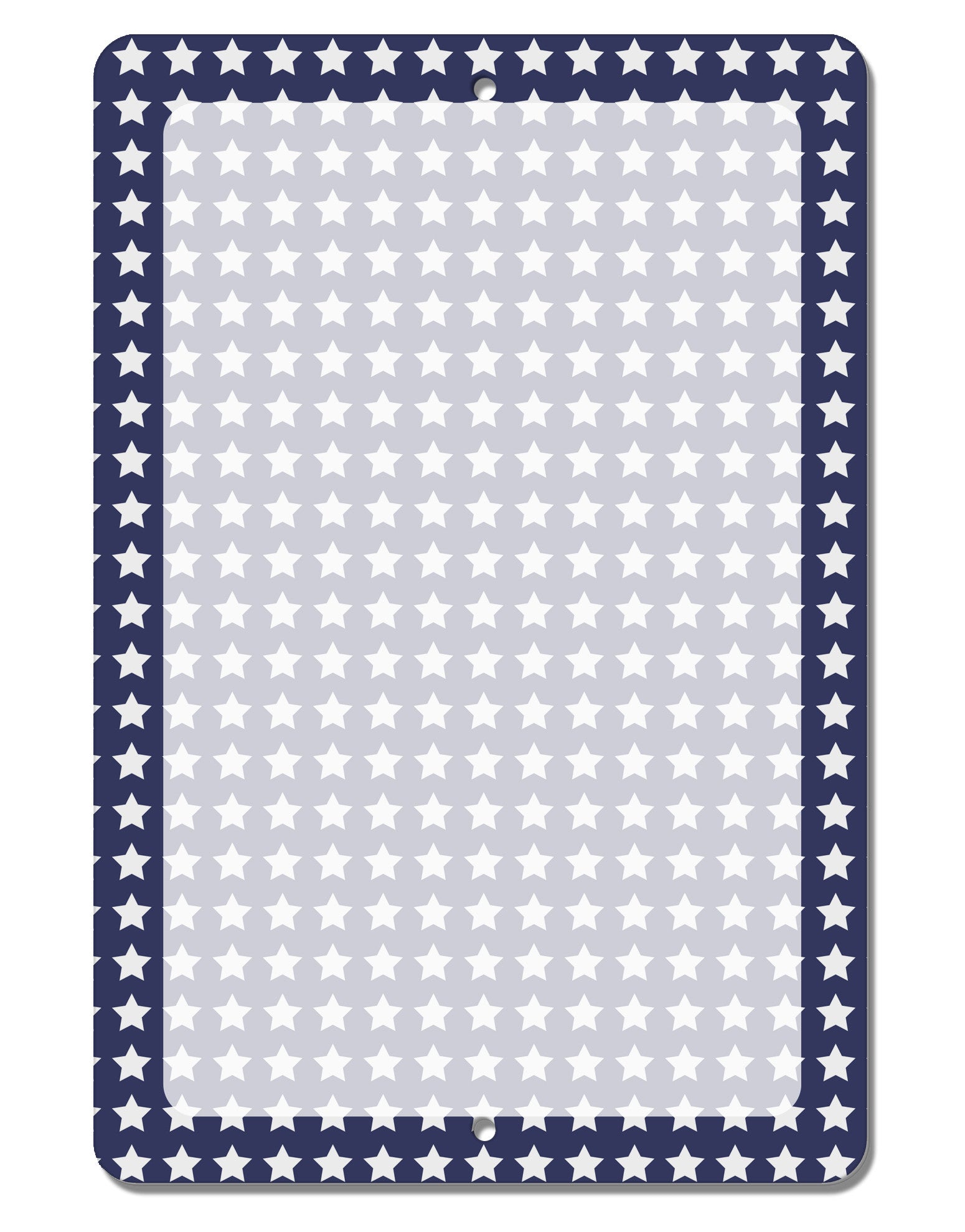 Americana Stars Pattern Aluminum 8 x 12&#x22; Dry Erase Board Sign All Over Print-Dry Erase Board-TooLoud-White-Davson Sales