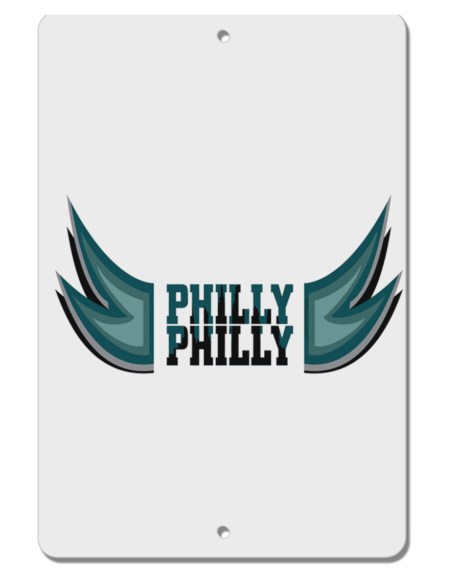 Philly Philly Funny Beer Drinking Aluminum 8 x 12&#x22; Sign by TooLoud-TooLoud-White-Davson Sales