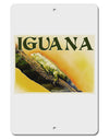 Iguana Watercolor Text Aluminum 8 x 12&#x22; Sign-TooLoud-White-Davson Sales