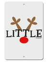 Matching Family Christmas Design - Reindeer - Little Aluminum 8 x 12&#x22; Sign by TooLoud-TooLoud-White-Davson Sales