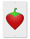 Chili Pepper Heart Aluminum 8 x 12&#x22; Sign-TooLoud-White-Davson Sales