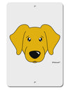 Cute Yellow Labrador Retriever Dog Aluminum 8 x 12&#x22; Sign by TooLoud-TooLoud-White-Davson Sales