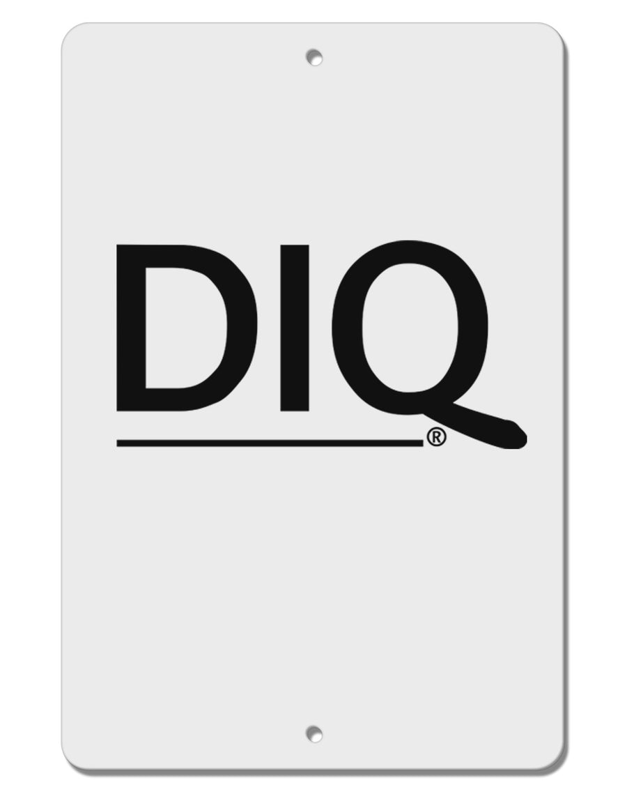 DIQ Wear Logo Aluminum 8 x 12&#x22; Sign-DIQ Wear-White-Davson Sales