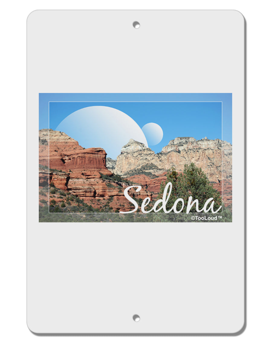 Abstract Sedona Aluminum 8 x 12&#x22; Sign-TooLoud-White-Davson Sales