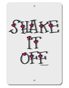 Shake It Off Text Cute with Hearts Aluminum 8 x 12&#x22; Sign by TooLoud-TooLoud-White-Davson Sales