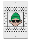 Cool Elf Christmas Sweater Aluminum 8 x 12&#x22; Sign-TooLoud-White-Davson Sales