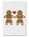 Gingerbread Man Couple Aluminum 8 x 12&#x22; Sign by TooLoud-TooLoud-White-Davson Sales