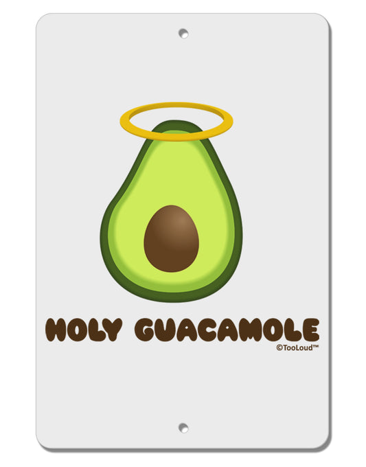 Holy Guacamole Design Aluminum 8 x 12&#x22; Sign by TooLoud-TooLoud-White-Davson Sales