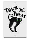 Trick or Treat Cute Black Cat Halloween Aluminum 8 x 12&#x22; Sign-TooLoud-White-Davson Sales