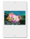 Clownfish Watercolor Text Aluminum 8 x 12&#x22; Sign-TooLoud-White-Davson Sales