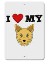 I Heart My - Cute Yorkshire Terrier Yorkie Dog Aluminum 8 x 12&#x22; Sign by TooLoud-TooLoud-White-Davson Sales