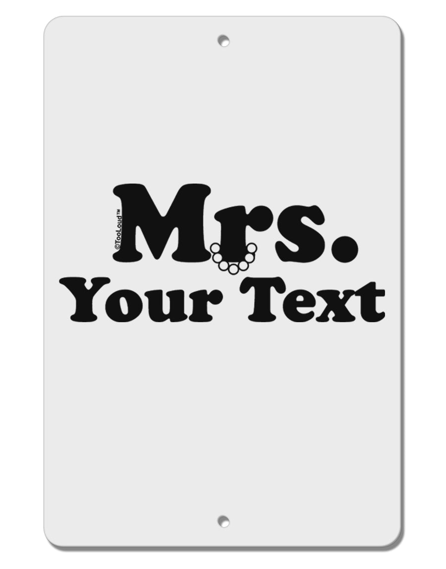 Personalized Mrs Classy Aluminum 8 x 12&#x22; Sign by TooLoud-TooLoud-White-Davson Sales