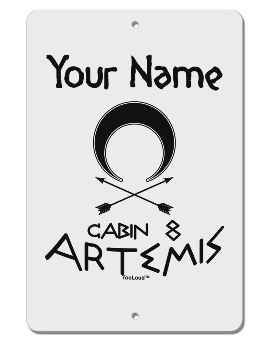 Personalized Cabin 8 Artemis Aluminum 8 x 12&#x22; Sign by TooLoud-TooLoud-White-Davson Sales