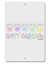 Cute Pastel Bunnies - Hoppy Easter Aluminum 8 x 12&#x22; Sign by TooLoud-TooLoud-White-Davson Sales